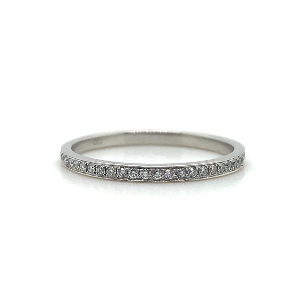 Platinum channel set 2025 eternity band