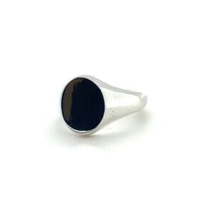 Sterling Silver Signet 13x11 oval