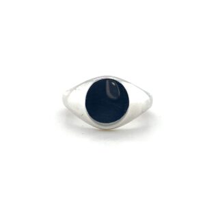 Sterling Silver Signet 11x9 oval