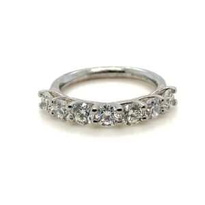 Platinum half eternity band 7x1.75ct Diamonds