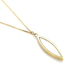 9ct Yellow Gold Mother Of Pearl Necklace