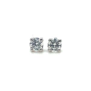 18ct White Gold Diamond Studd 0.41ct
