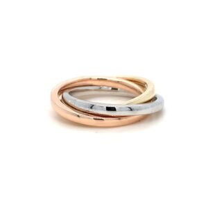 Tricolori three multi tonal band rings