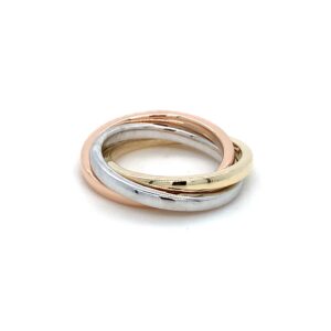Tricolori three multi tonal wide band rings