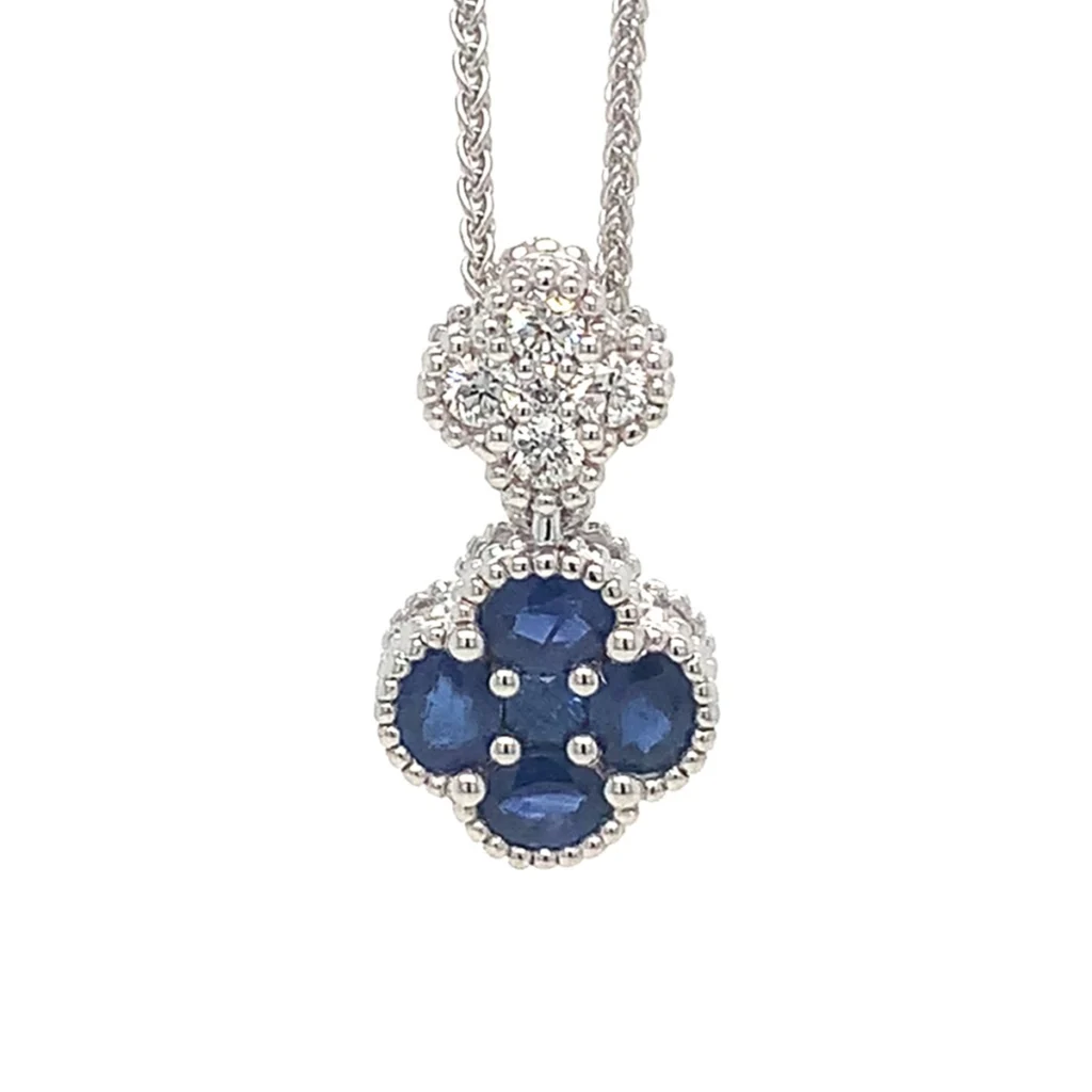 sapphire and diamond necklace