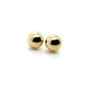 9ct Yellow Gold Half Ball Stud Earrings