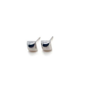 9ct White Gold Square 5mm Stud Earrings